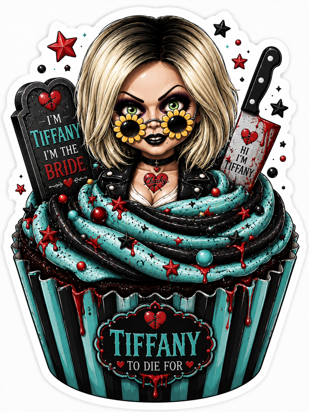 Tiffany Cupcake Sticker