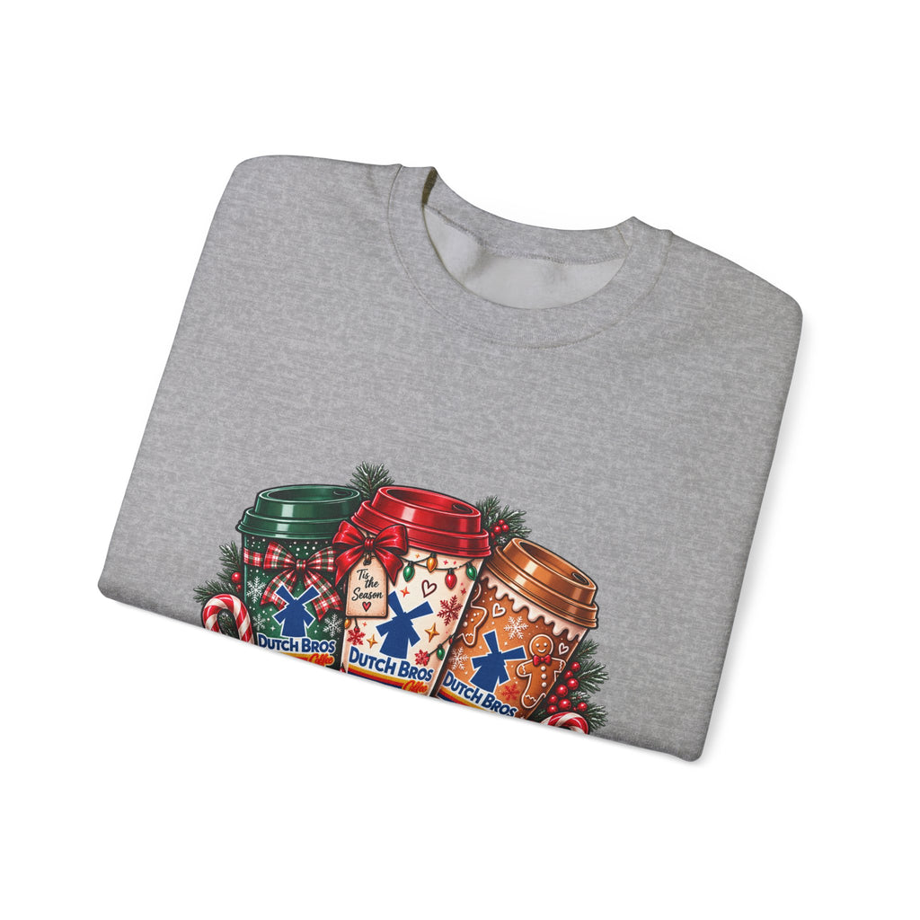Holiday DB Cups Crewneck Sweatshirt — Festive Christmas Baking Graphic
