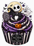 Jack Skellington Cupcake Sticker