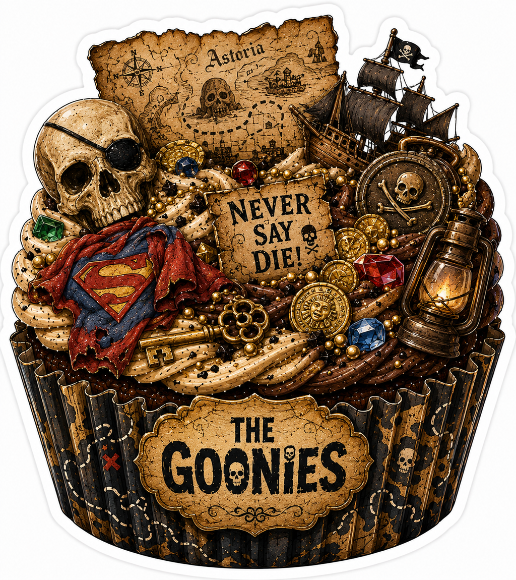 The Goonies Cupcake Sticker