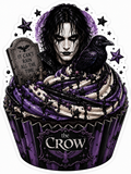The Crow Cupcake Sticker