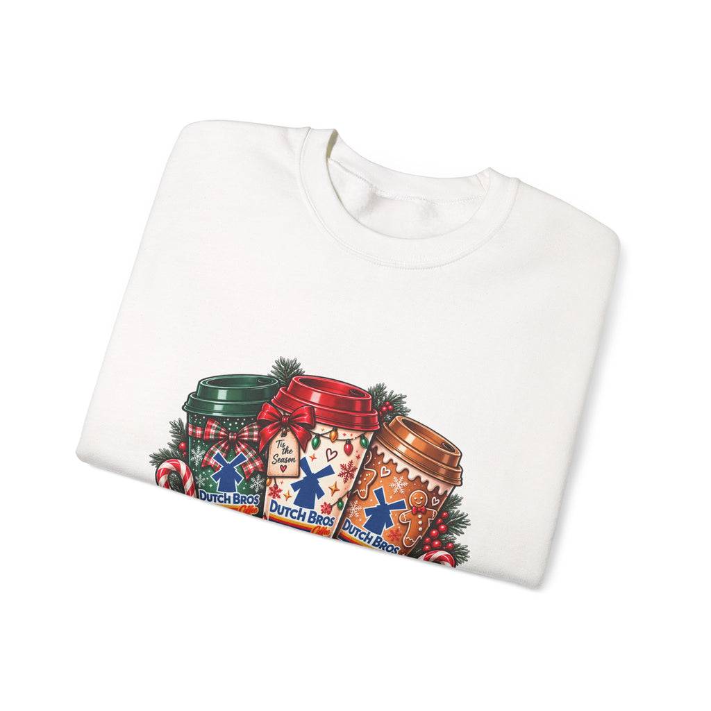 Holiday DB Cups Crewneck Sweatshirt — Festive Christmas Baking Graphic