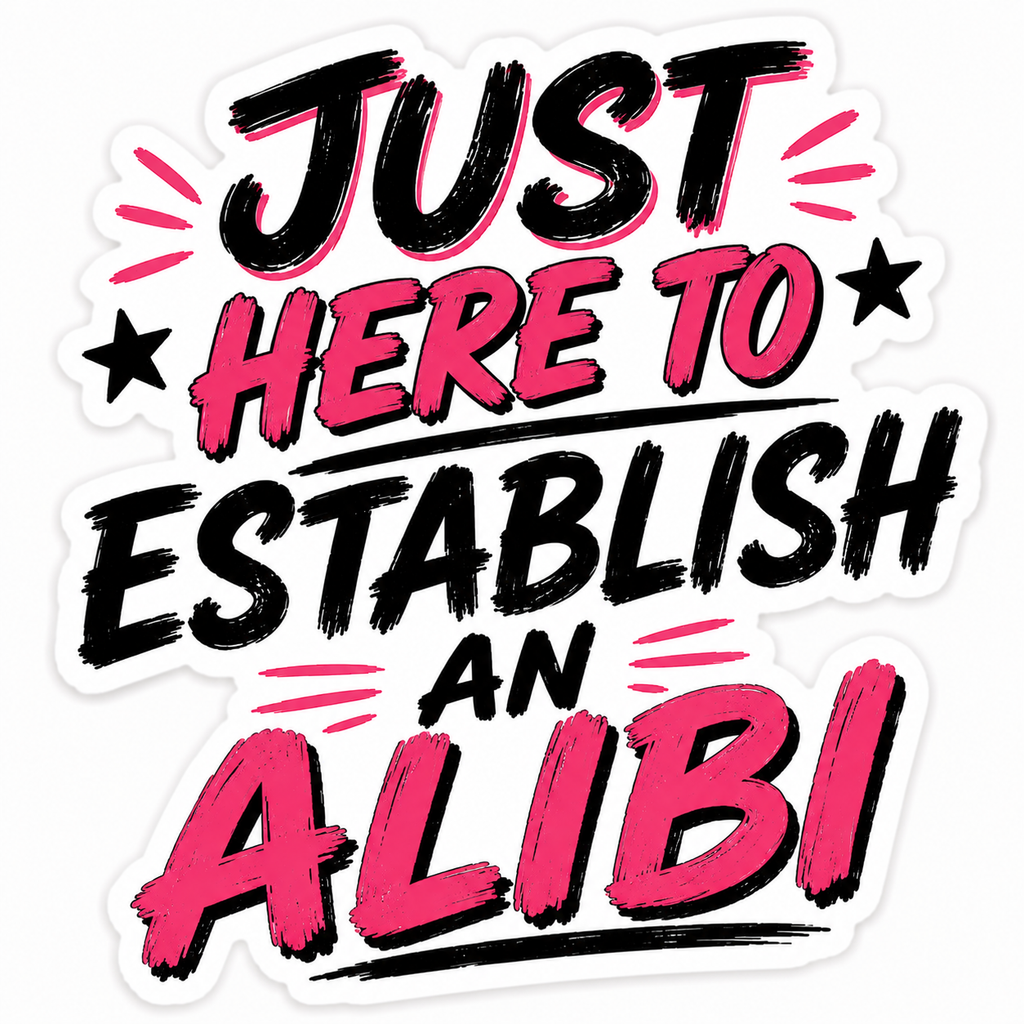 Just here for an Alibi