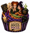 Hocus Pocus Cupcake Sticker