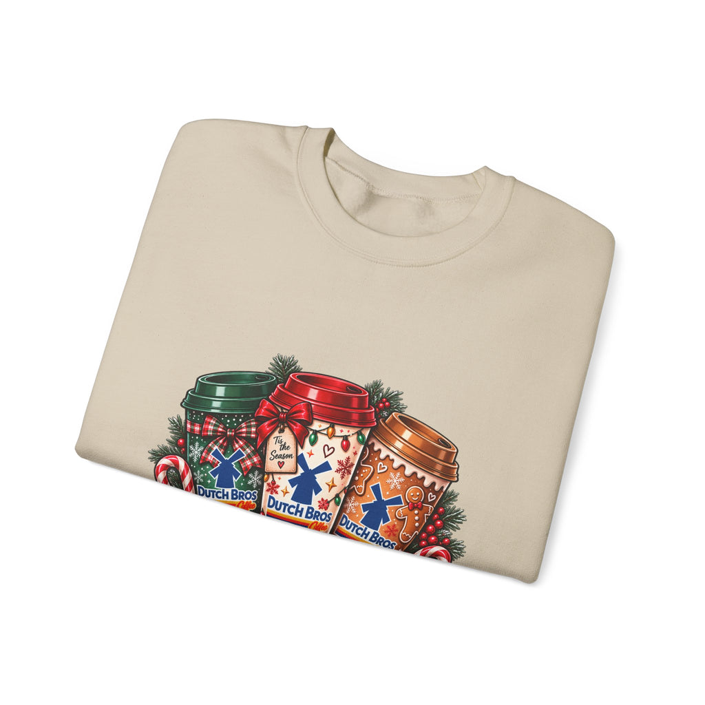 Holiday DB Cups Crewneck Sweatshirt — Festive Christmas Baking Graphic