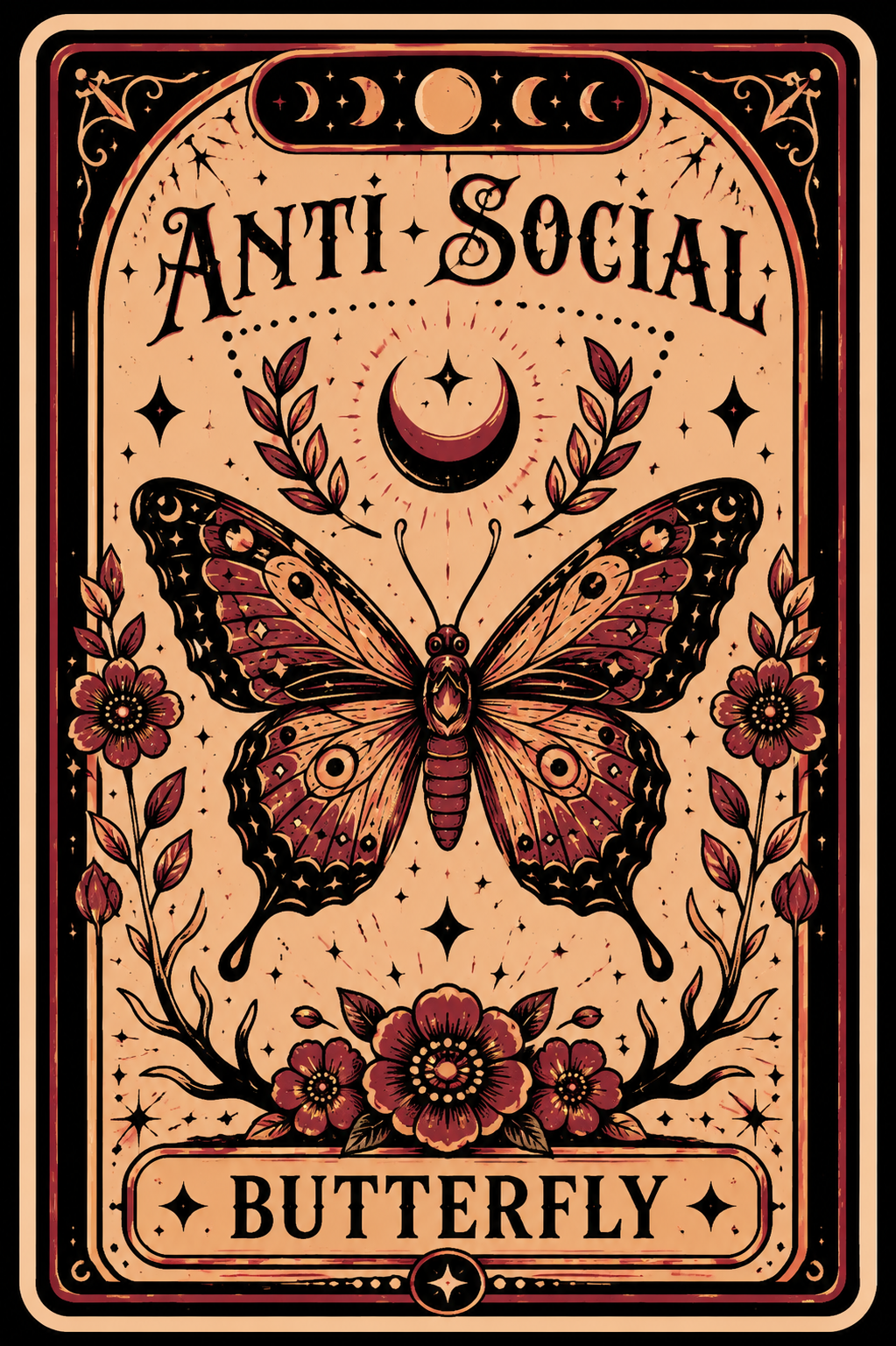 Anti-Social Butterfly - Unhinged Tarot