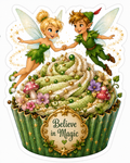 Tinkerbell Cupcake Sticker