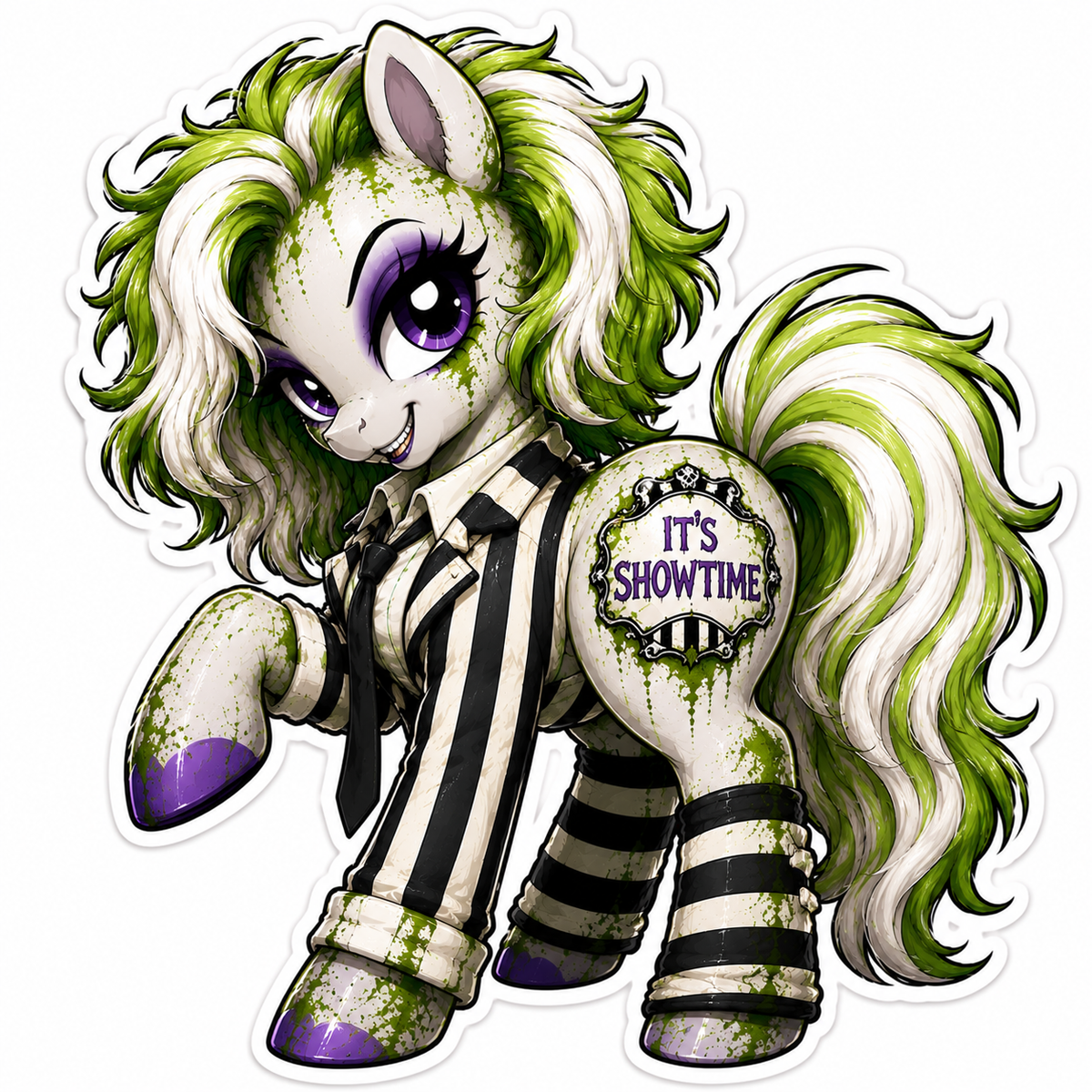 It's Showtime | Beetlejuice Pony Vinyl Sticker