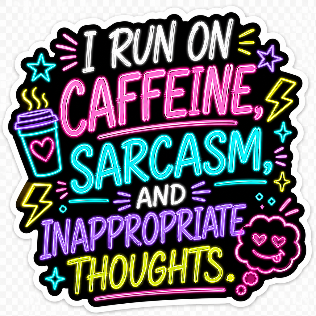 I Run on Caffeine, Sarcasm and Inappropriate Thoughts
