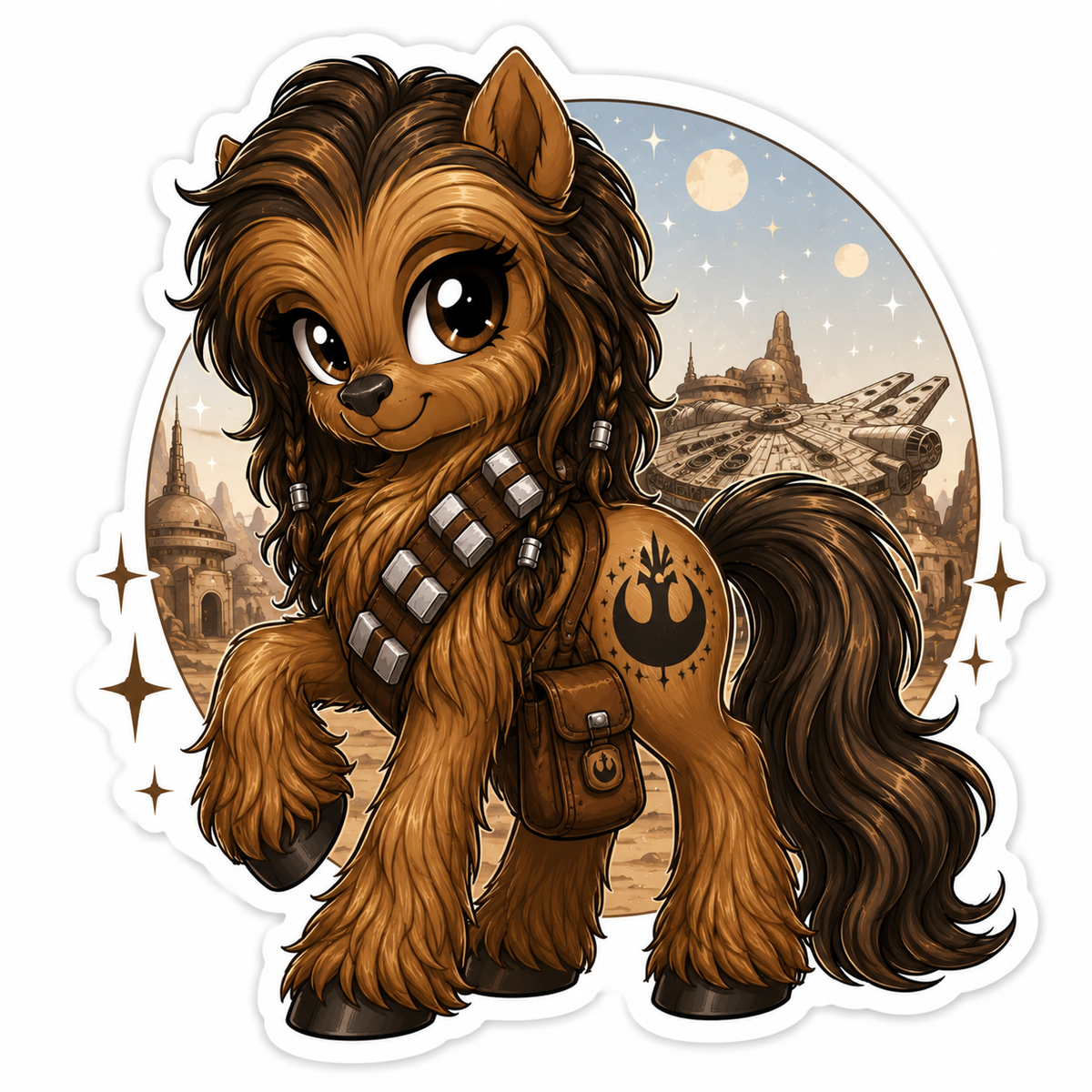 I've Got a Good Feeling About This | Chewbacca Pony Vinyl Sticker