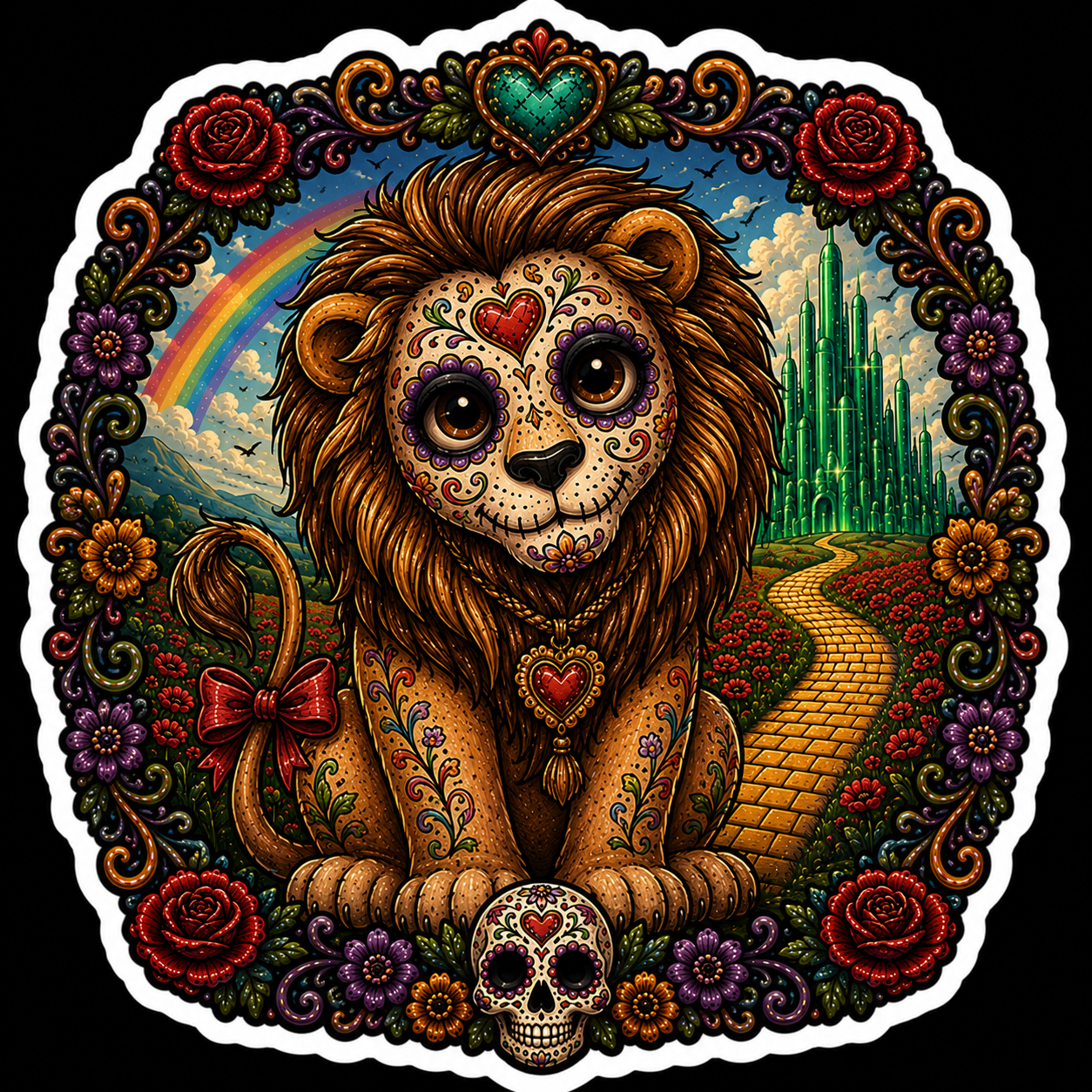 Cowardly Lion - Día de los Muertos Collection