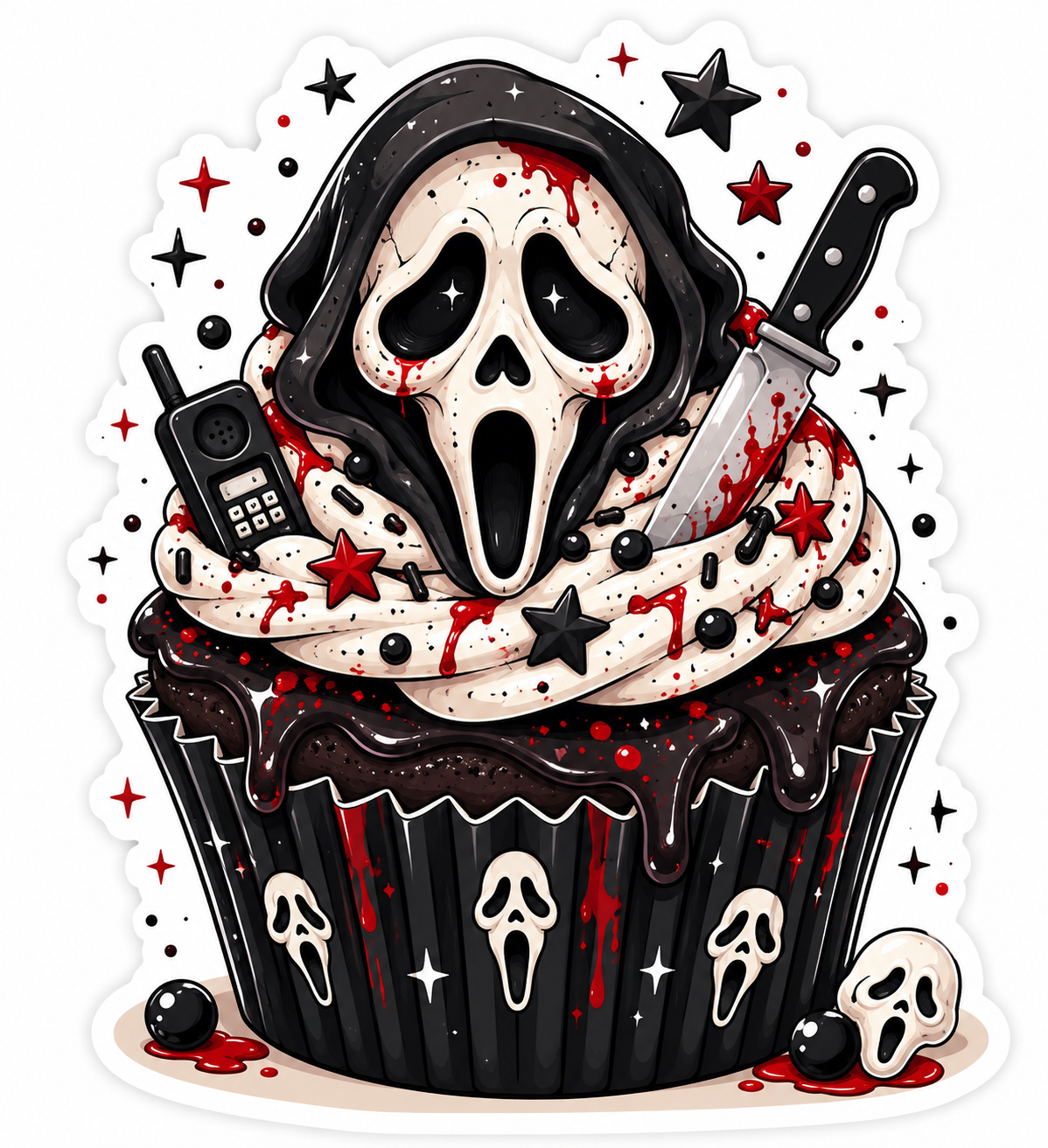Ghostface Cupcake