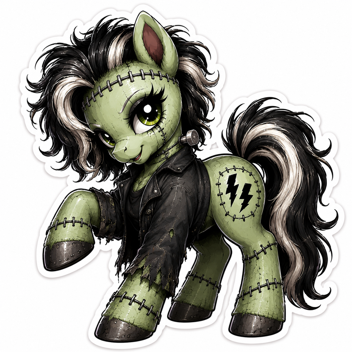 It's Alive | Frankenstein's Monster Pony Vinyl Sticker