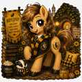 Hard Work + Good Vibes = Magic | Hufflepuff Pony Vinyl Sticker