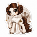 Hope of the Rebellion | Princess Leia Pony Vinyl Sticker