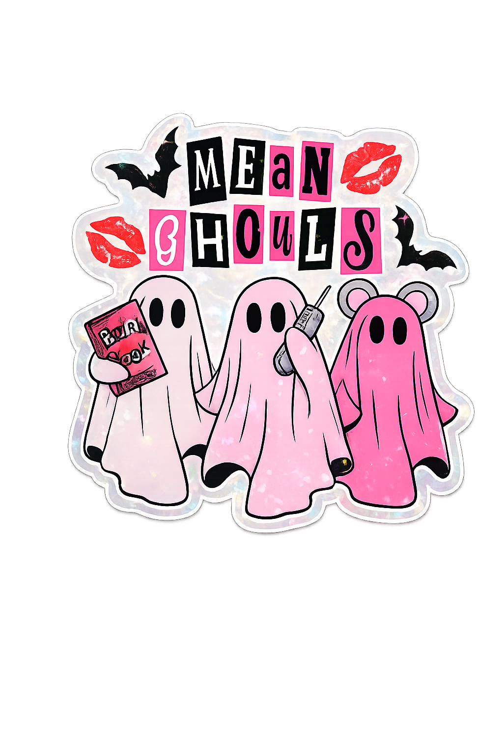 Mean Ghouls Halloween Sticker