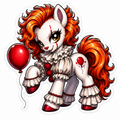 They All Float | Pennywise Pony Vinyl Sticker