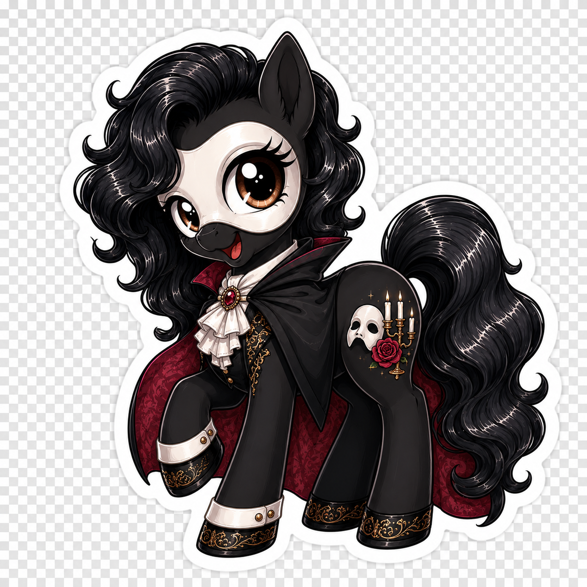The Music of the Night | Phantom of the Opera Pony Vinyl Sticker