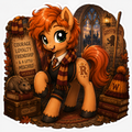 Courage, Loyalty, Friendship & a Little Mischief | Ron Weasley Pony Vinyl Sticker