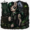 Or Perhaps in Slytherin You'll Make Your Real Friends | Slytherin Pony Vinyl Sticker