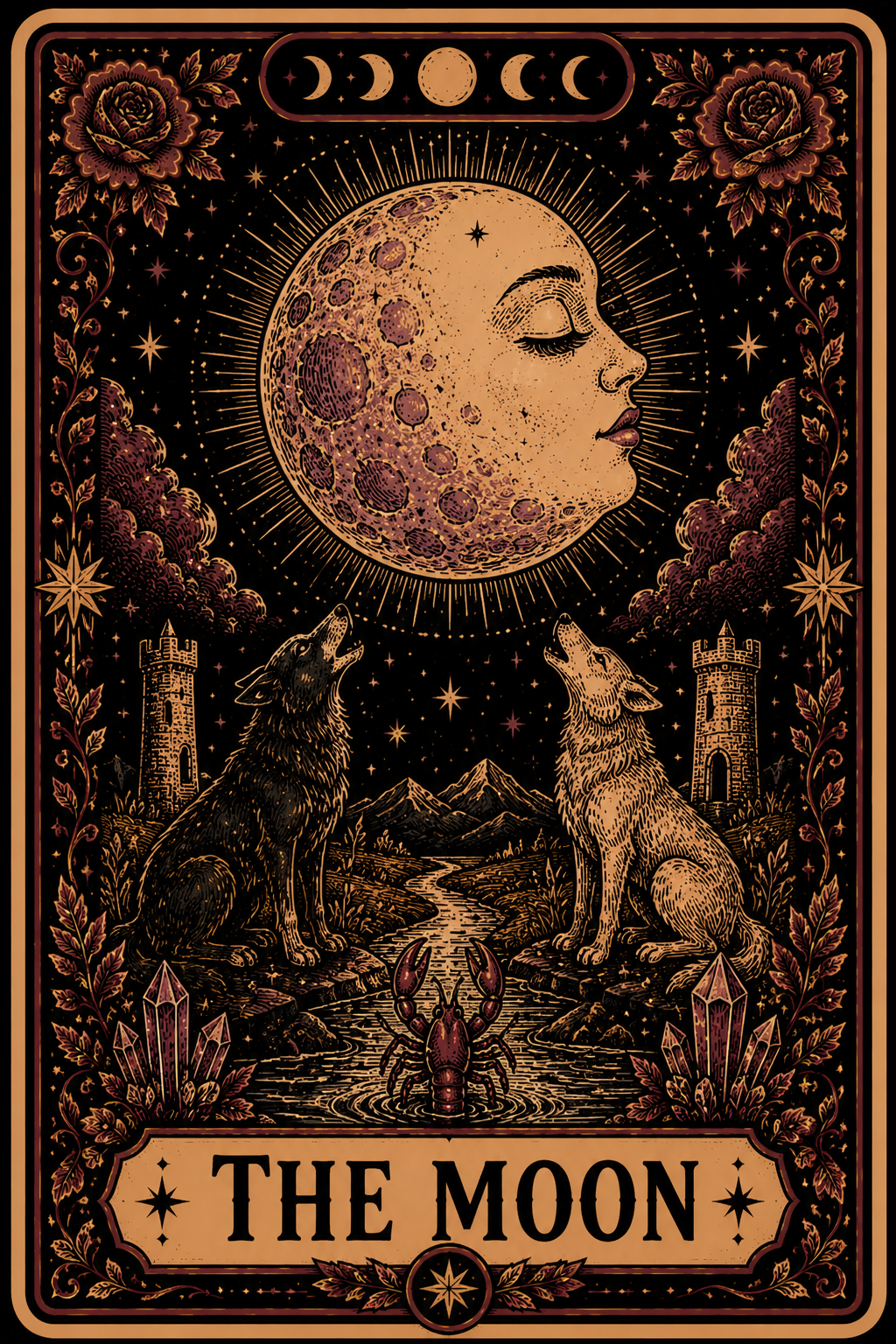 The Moon - Unhinged Tarot