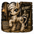 Beware the Curse | The Mummy Pony Vinyl Sticker
