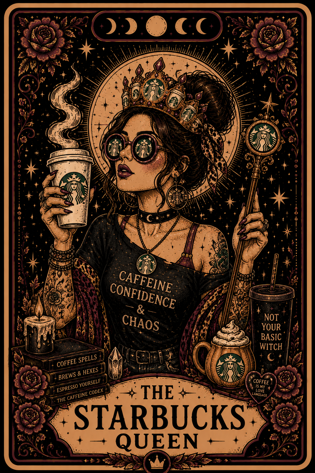 The Starbucks Queen - Unhinged Tarot