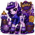 It's Chewing Time! | Violet Beauregarde Pony Vinyl Sticker