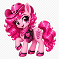 Pink Pony Club inspired pink pony sticker with glitter cowboy hat, sparkly bandana, heart accents and hot pink mane